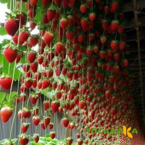 Клубника ампельная Анастасия купить по цене от 370р. в интернет-магазине «Посадика» с доставкой почтой в в Когалыме и по всей России – [изображение №1].